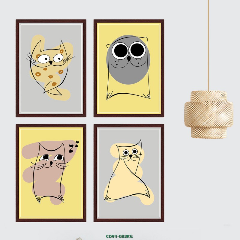 Tranh vẽ động vật CDV4-002KG